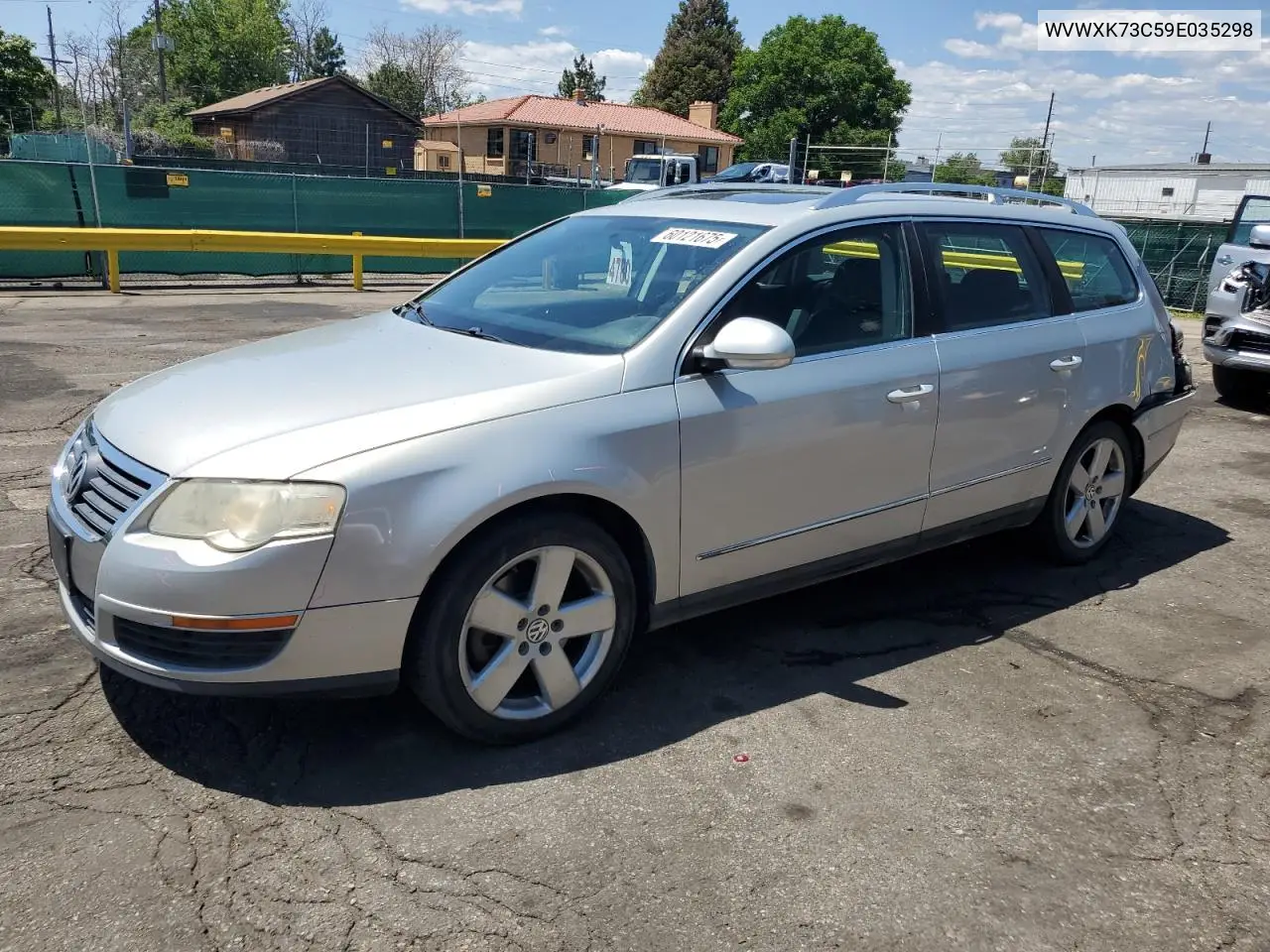 2009 Volkswagen Passat Wagon Turbo VIN: WVWXK73C59E035298 Lot: 60121675