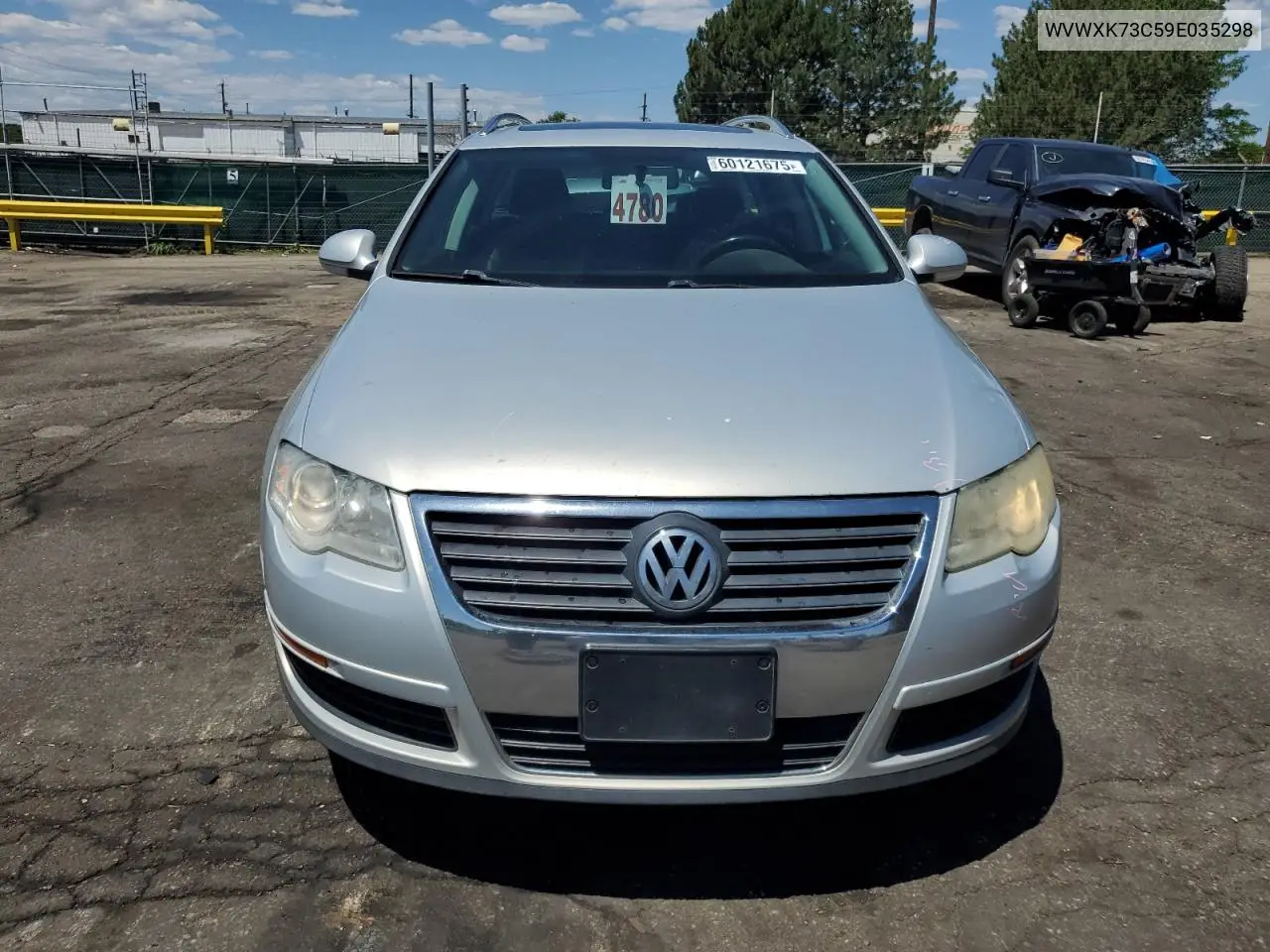 2009 Volkswagen Passat Wagon Turbo VIN: WVWXK73C59E035298 Lot: 60121675
