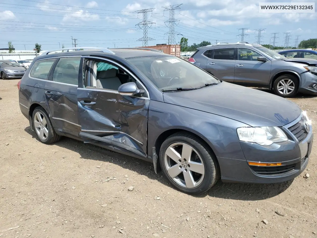 2009 Volkswagen Passat Wagon Turbo VIN: WVWXK73C29E132345 Lot: 61217495