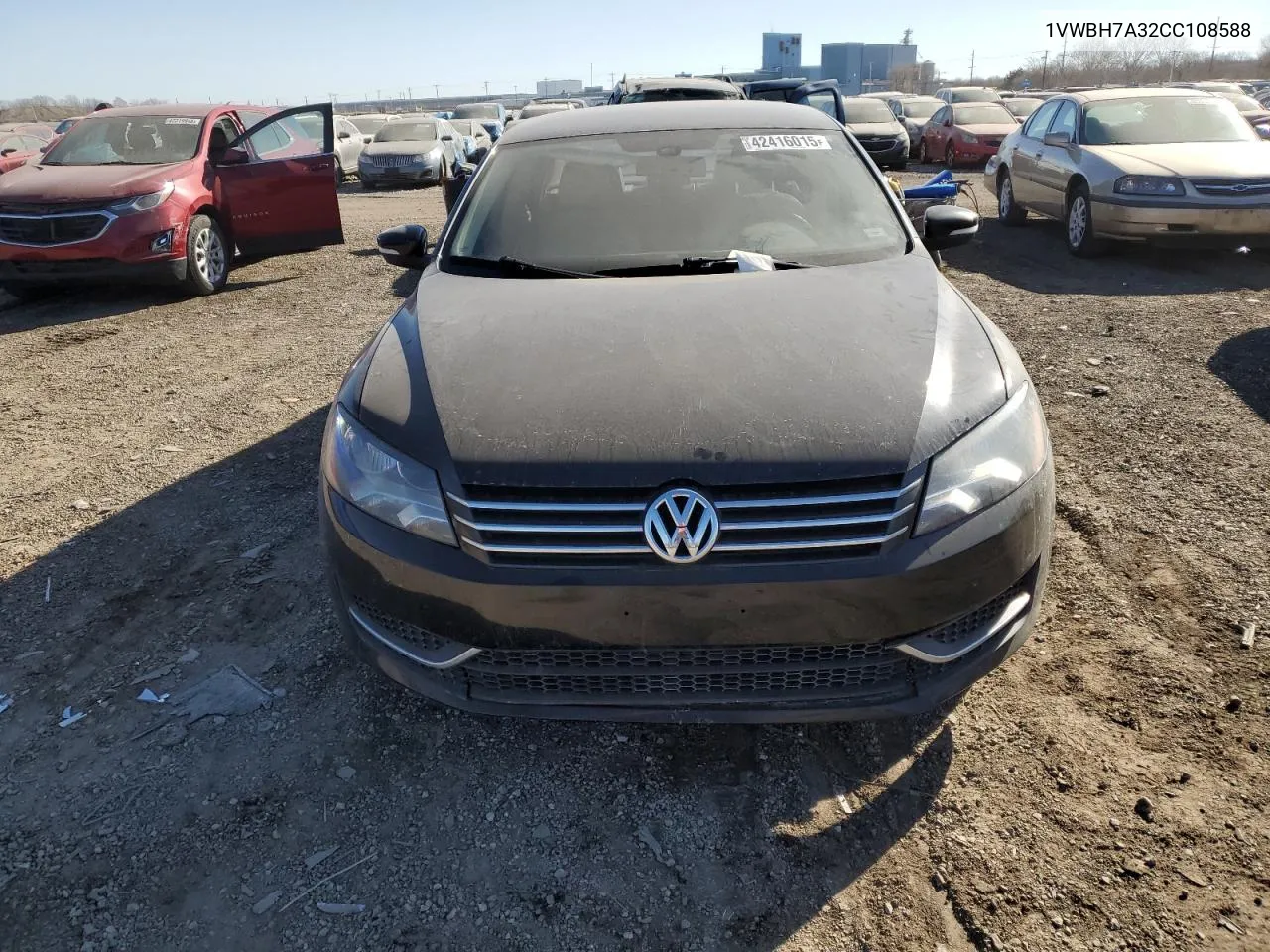 2012 Volkswagen Passat Se VIN: 1VWBH7A32CC108588 Lot: 42416015