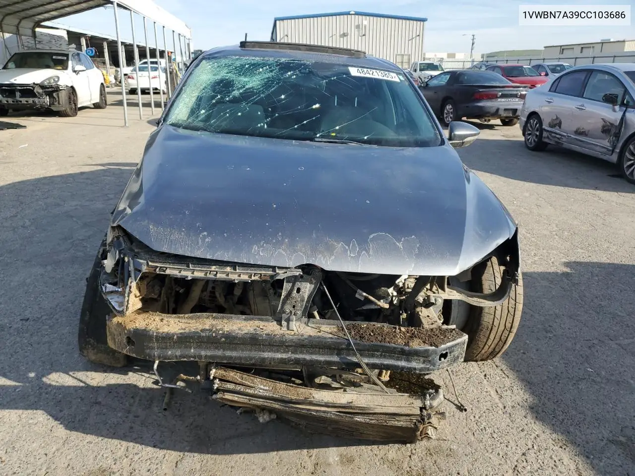 2012 Volkswagen Passat Se VIN: 1VWBN7A39CC103686 Lot: 48421385