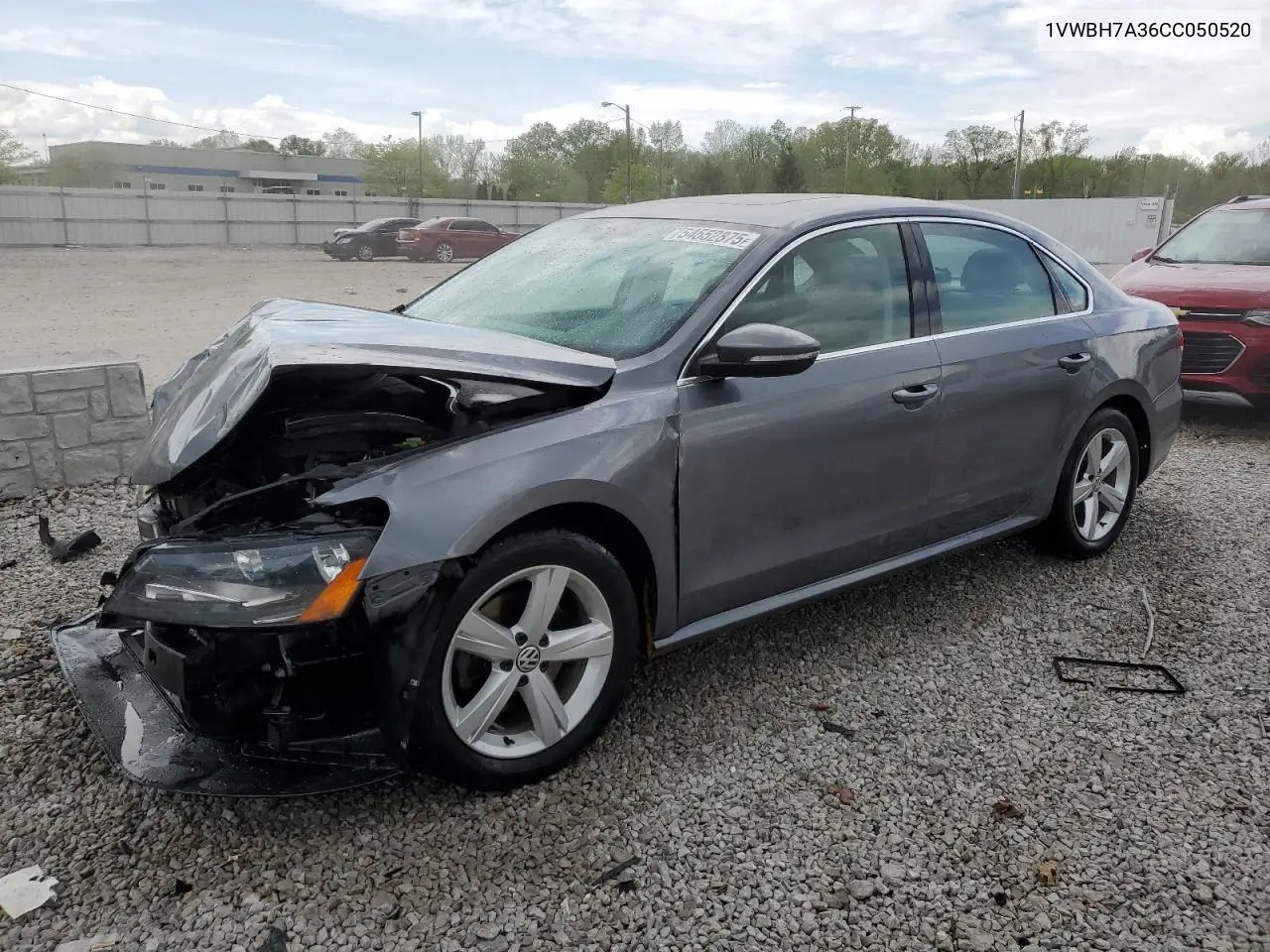 2012 Volkswagen Passat Se VIN: 1VWBH7A36CC050520 Lot: 54552875