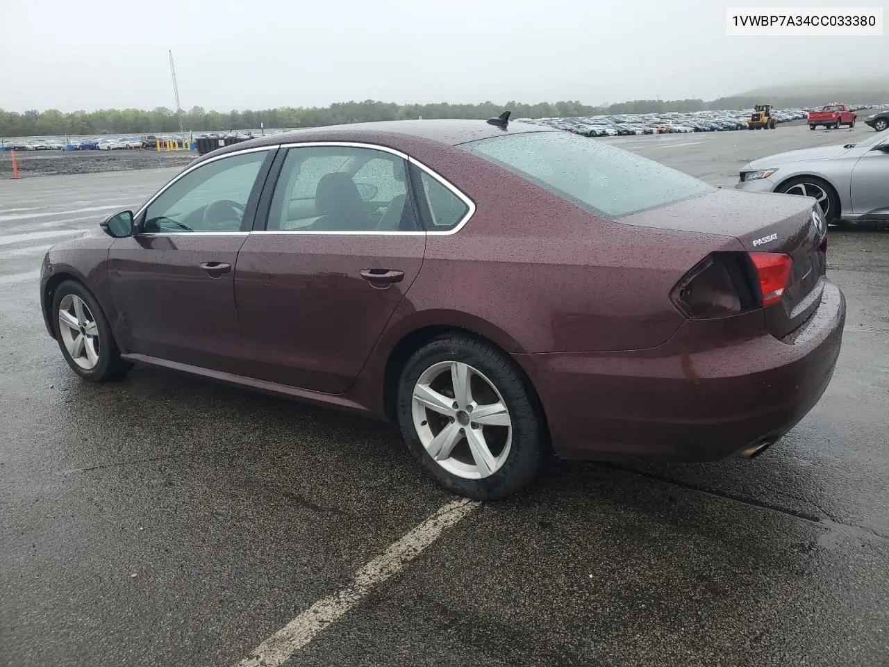 2012 Volkswagen Passat Se VIN: 1VWBP7A34CC033380 Lot: 56273975