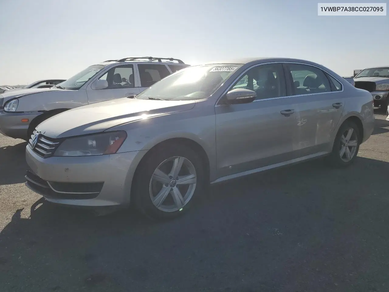 2012 Volkswagen Passat Se VIN: 1VWBP7A38CC027095 Lot: 56327785