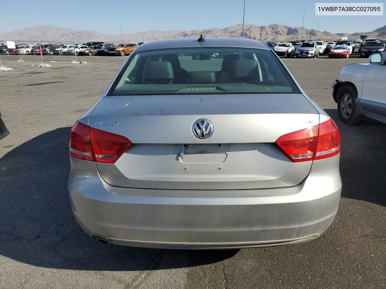 2012 Volkswagen Passat Se VIN: 1VWBP7A38CC027095 Lot: 56327785