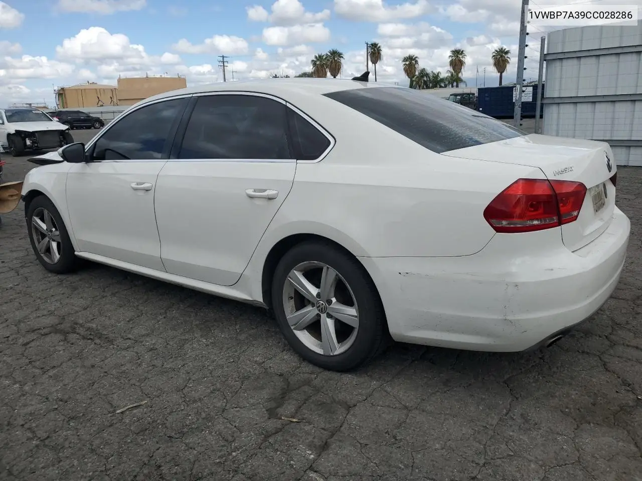 2012 Volkswagen Passat Se VIN: 1VWBP7A39CC028286 Lot: 56596085