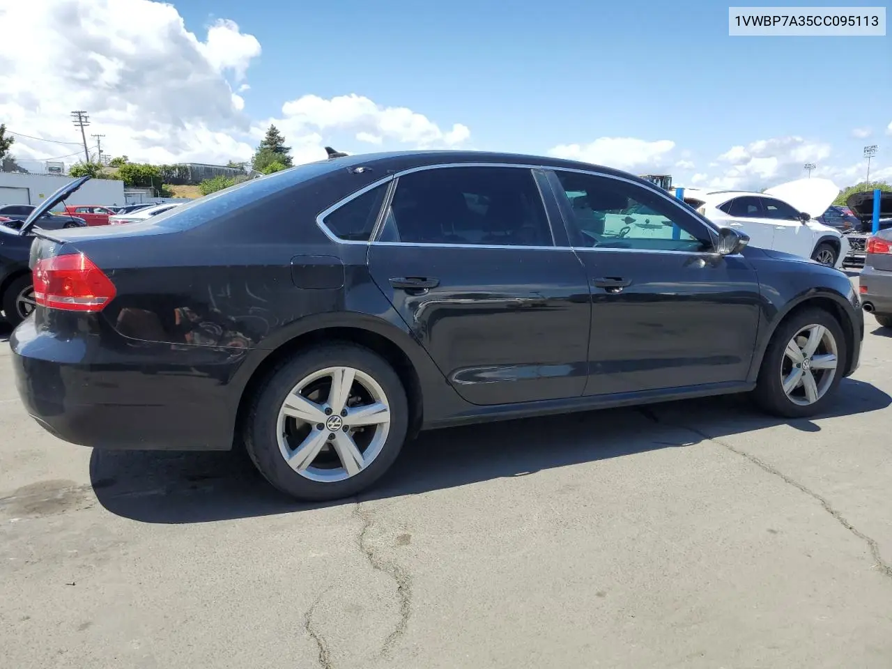 2012 Volkswagen Passat Se VIN: 1VWBP7A35CC095113 Lot: 56704005