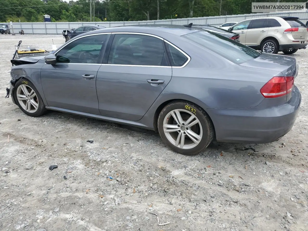 2012 Volkswagen Passat Se VIN: 1VWBM7A30CC017394 Lot: 57055145