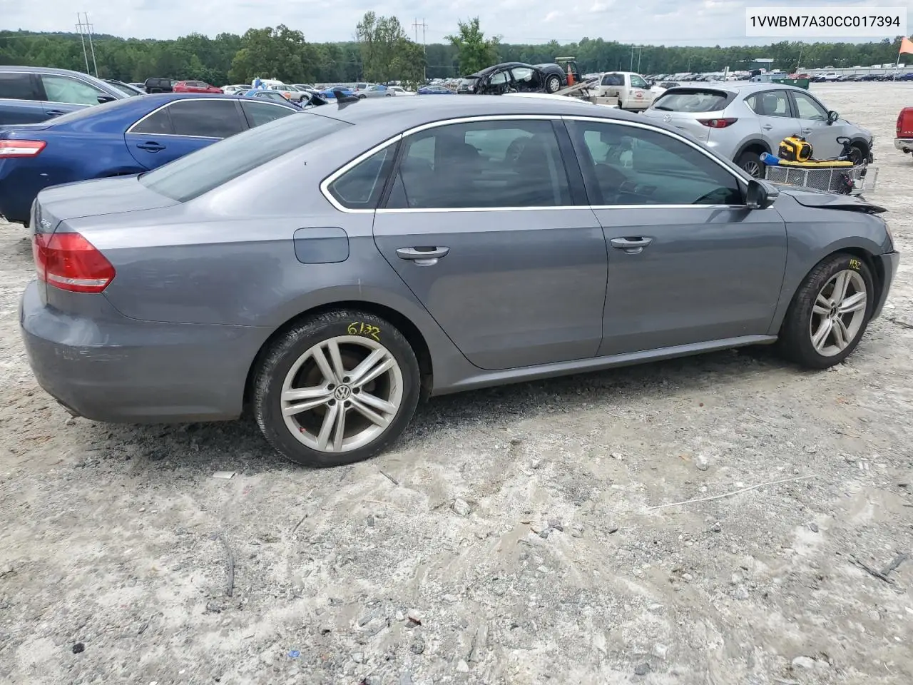 2012 Volkswagen Passat Se VIN: 1VWBM7A30CC017394 Lot: 57055145