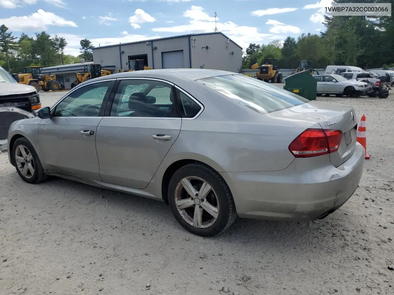 2012 Volkswagen Passat Se VIN: 1VWBP7A32CC003066 Lot: 57179695