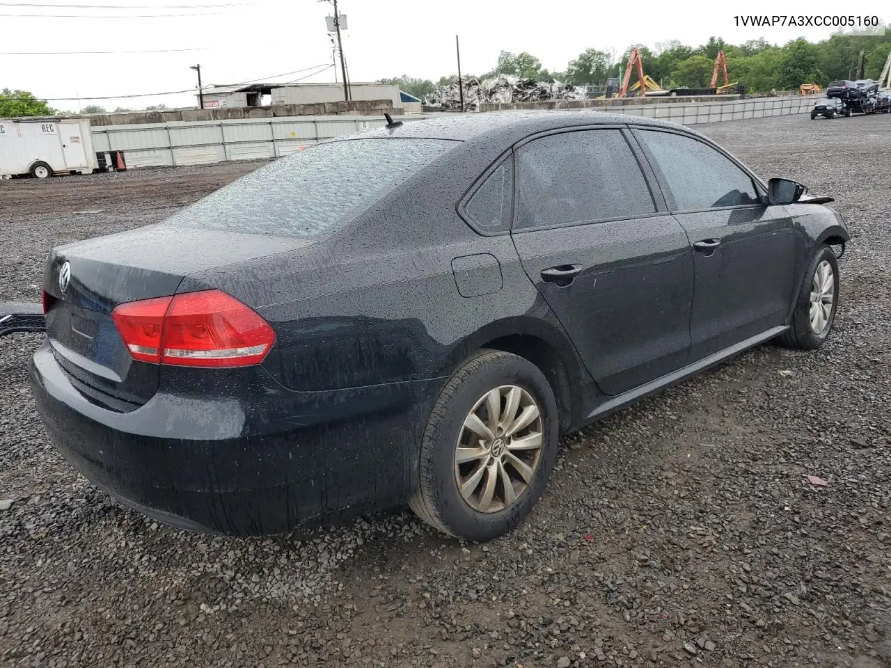 2012 Volkswagen Passat S VIN: 1VWAP7A3XCC005160 Lot: 58520885
