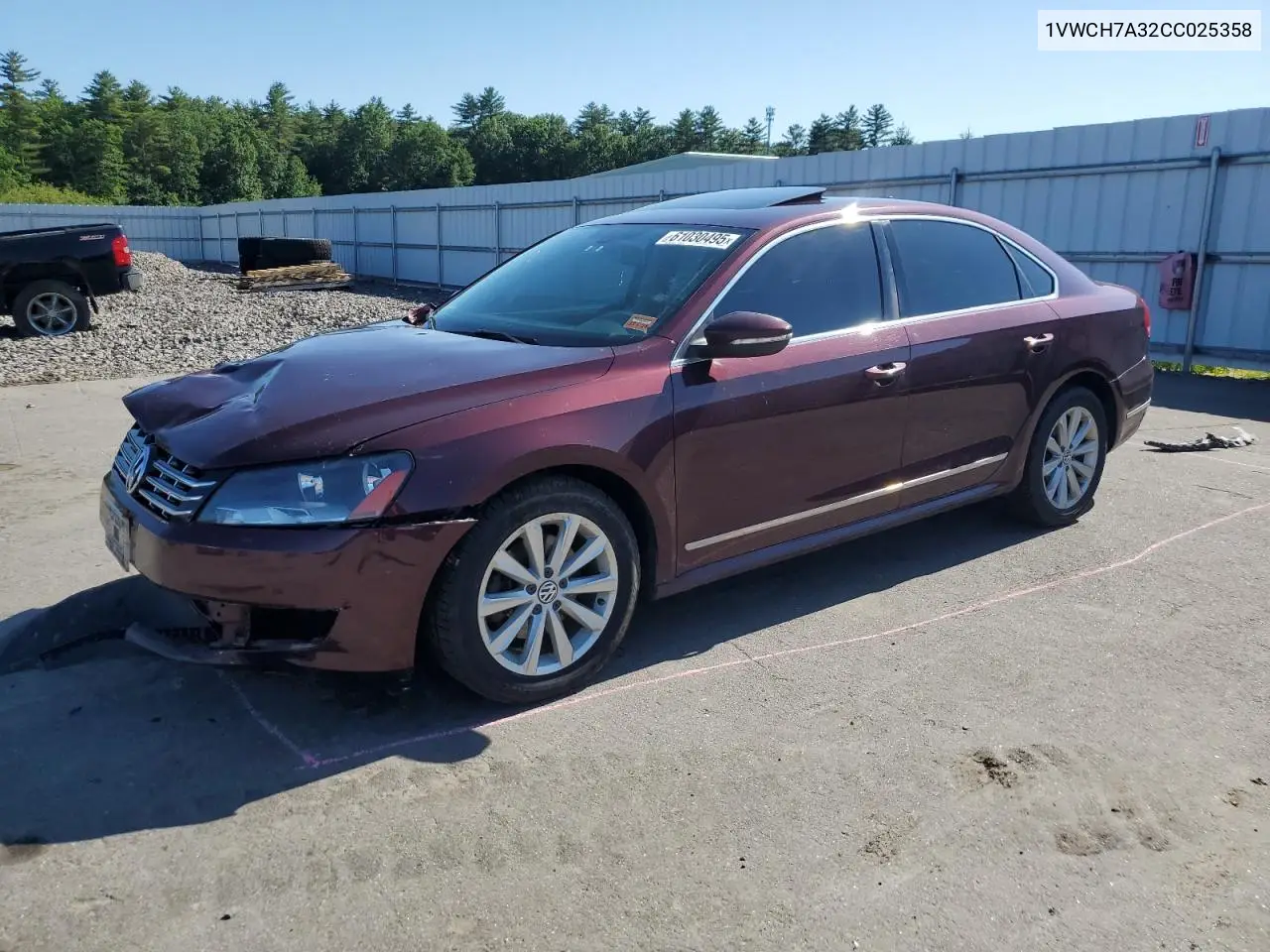2012 Volkswagen Passat Sel VIN: 1VWCH7A32CC025358 Lot: 61030495