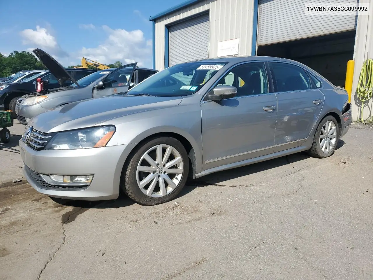 2012 Volkswagen Passat Se VIN: 1VWBN7A35CC099992 Lot: 62159925