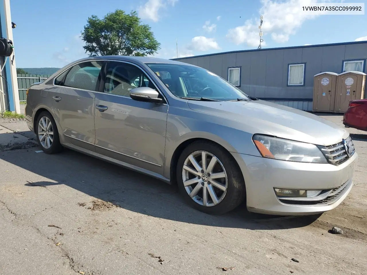2012 Volkswagen Passat Se VIN: 1VWBN7A35CC099992 Lot: 62159925