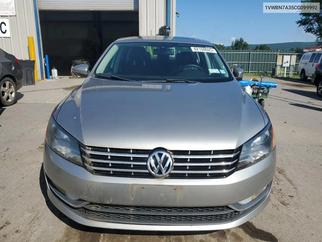2012 Volkswagen Passat Se VIN: 1VWBN7A35CC099992 Lot: 62159925
