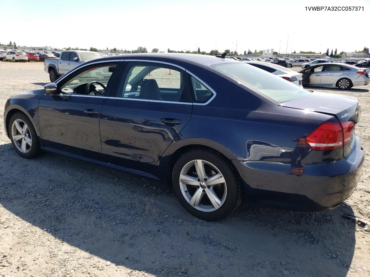 2012 Volkswagen Passat Se VIN: 1VWBP7A32CC057371 Lot: 62197925