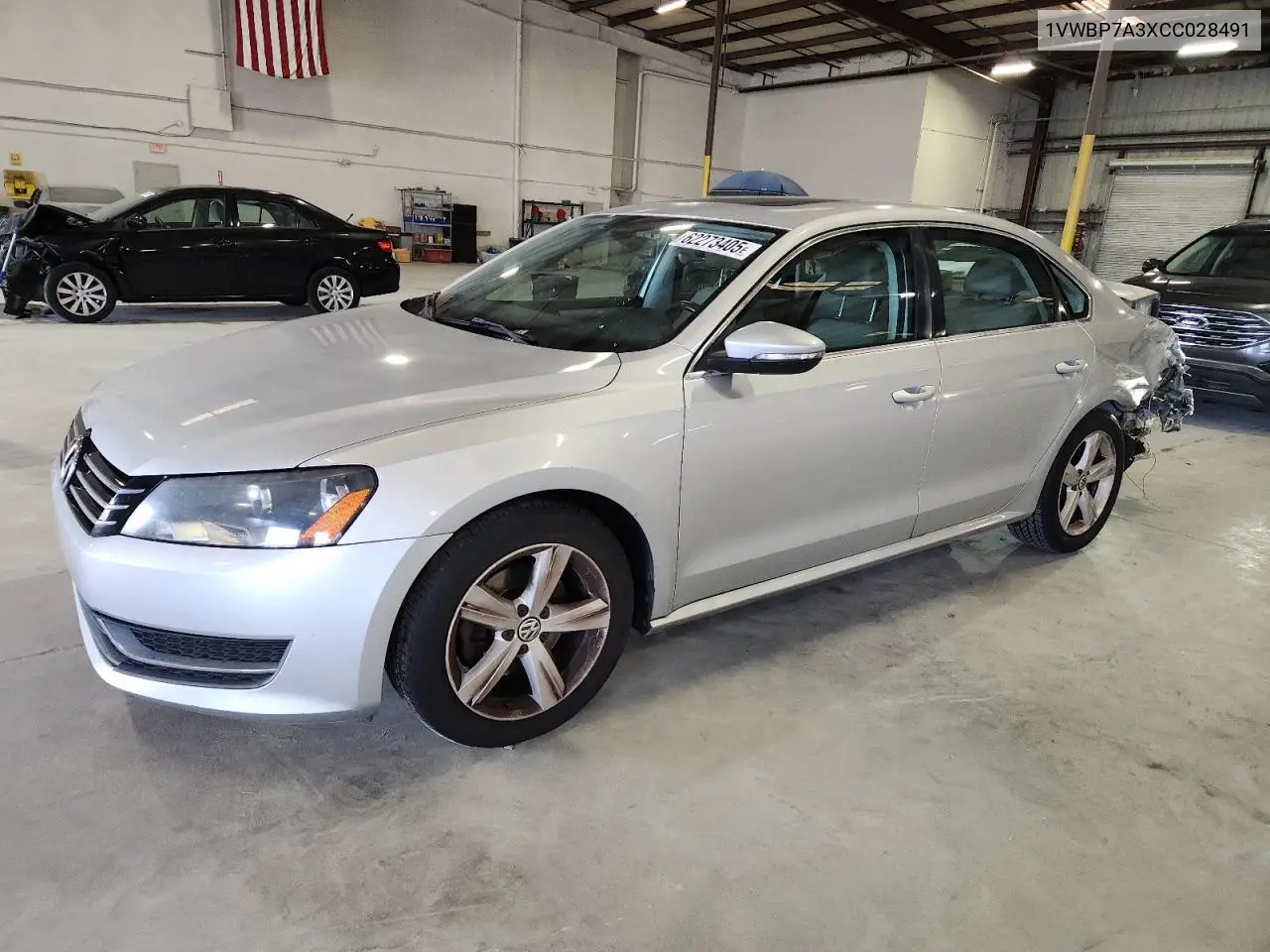 2012 Volkswagen Passat Se VIN: 1VWBP7A3XCC028491 Lot: 62273405