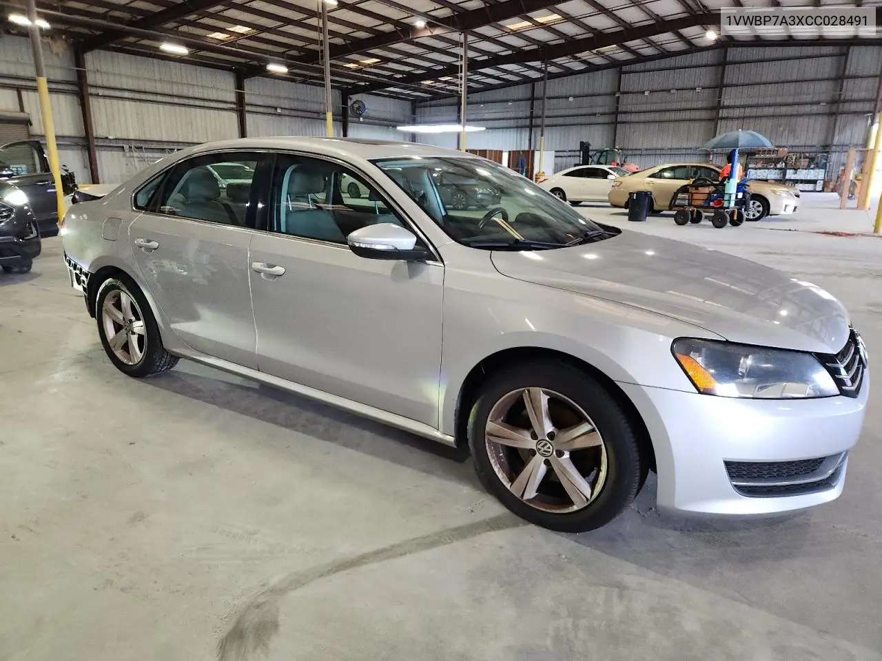 2012 Volkswagen Passat Se VIN: 1VWBP7A3XCC028491 Lot: 62273405