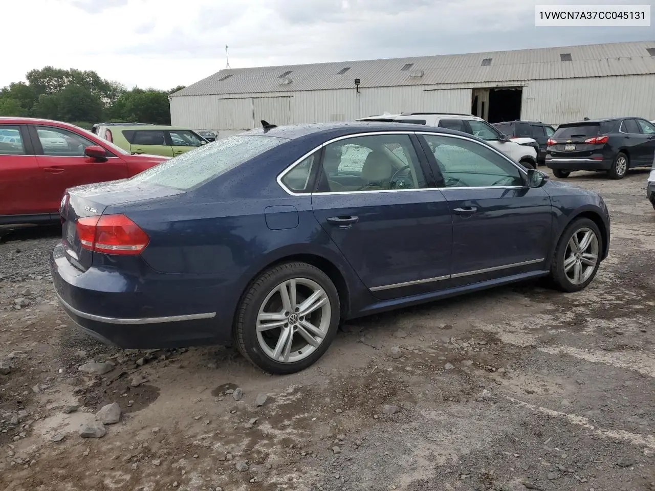 2012 Volkswagen Passat Sel VIN: 1VWCN7A37CC045131 Lot: 62808465