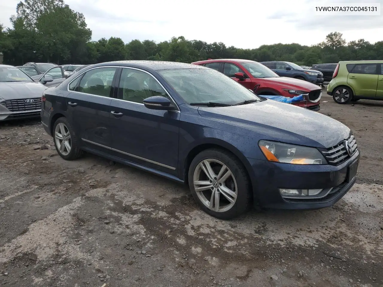 2012 Volkswagen Passat Sel VIN: 1VWCN7A37CC045131 Lot: 62808465