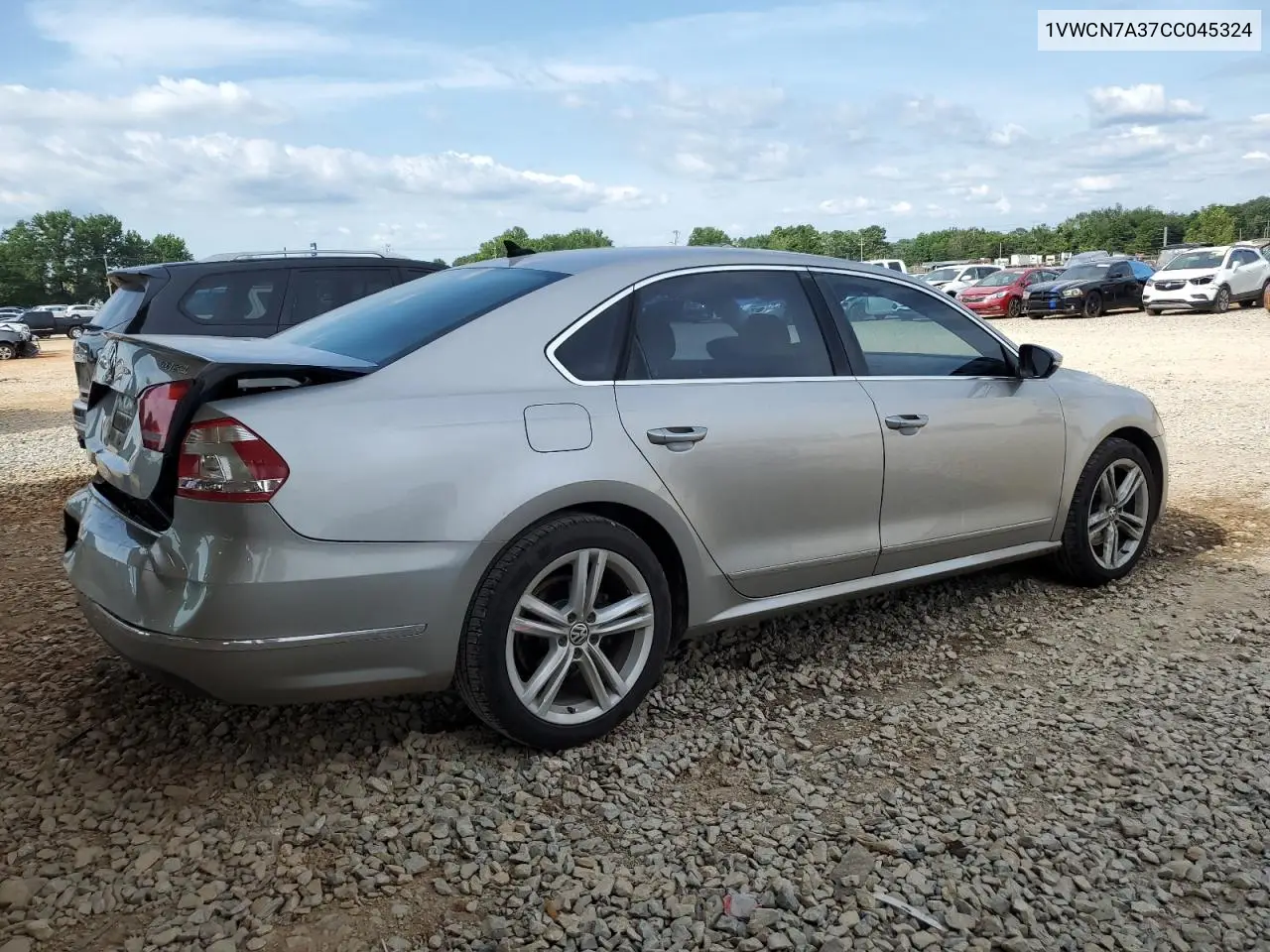 2012 Volkswagen Passat Sel VIN: 1VWCN7A37CC045324 Lot: 62823805