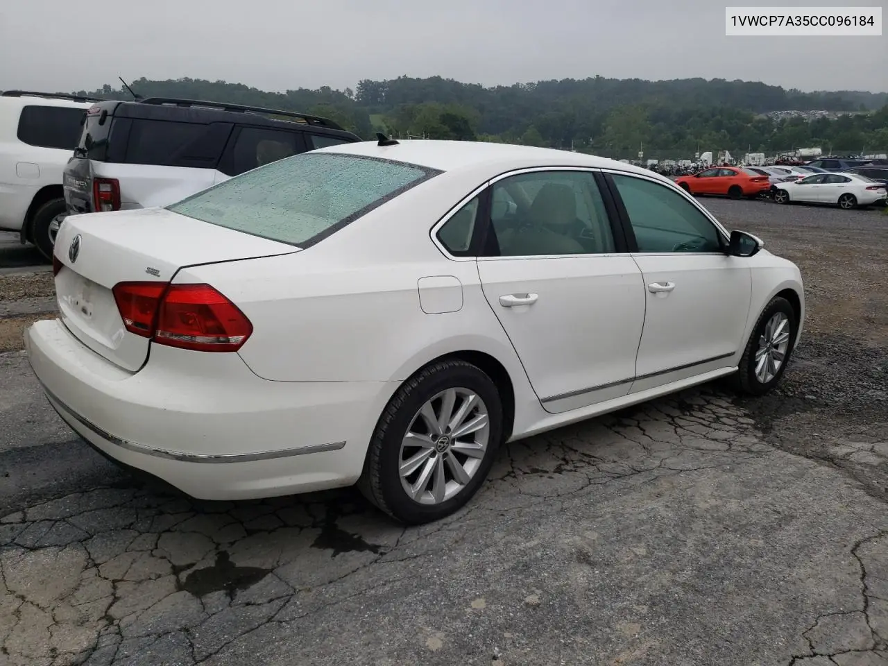 2012 Volkswagen Passat Sel VIN: 1VWCP7A35CC096184 Lot: 62847355