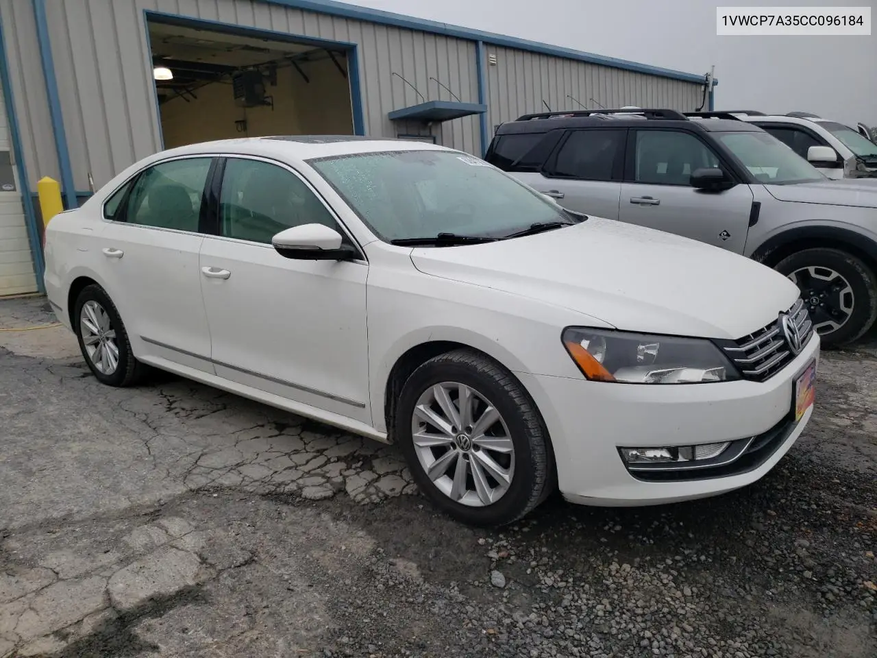 2012 Volkswagen Passat Sel VIN: 1VWCP7A35CC096184 Lot: 62847355