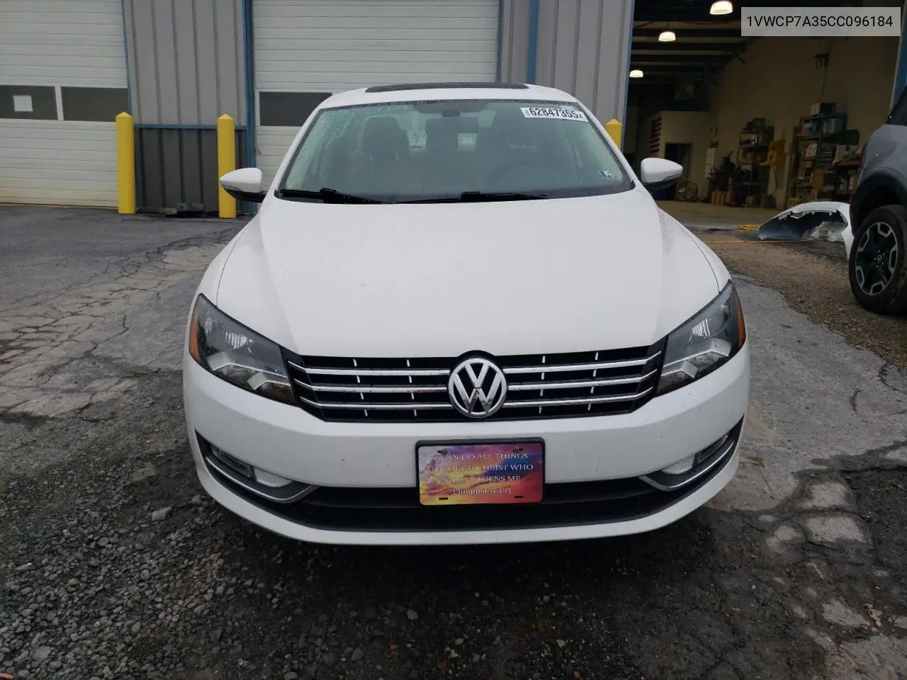 2012 Volkswagen Passat Sel VIN: 1VWCP7A35CC096184 Lot: 62847355
