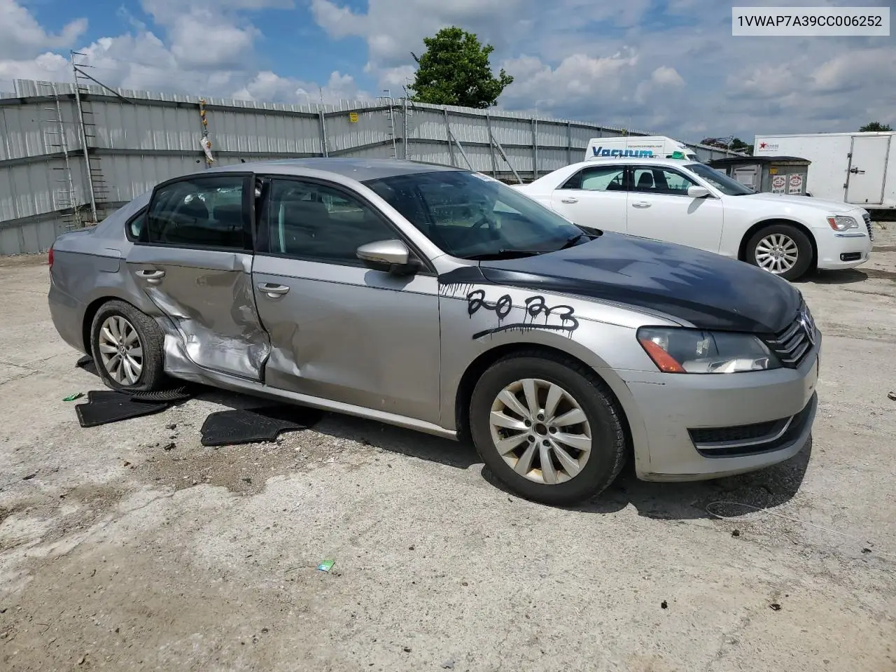 2012 Volkswagen Passat S VIN: 1VWAP7A39CC006252 Lot: 62986905