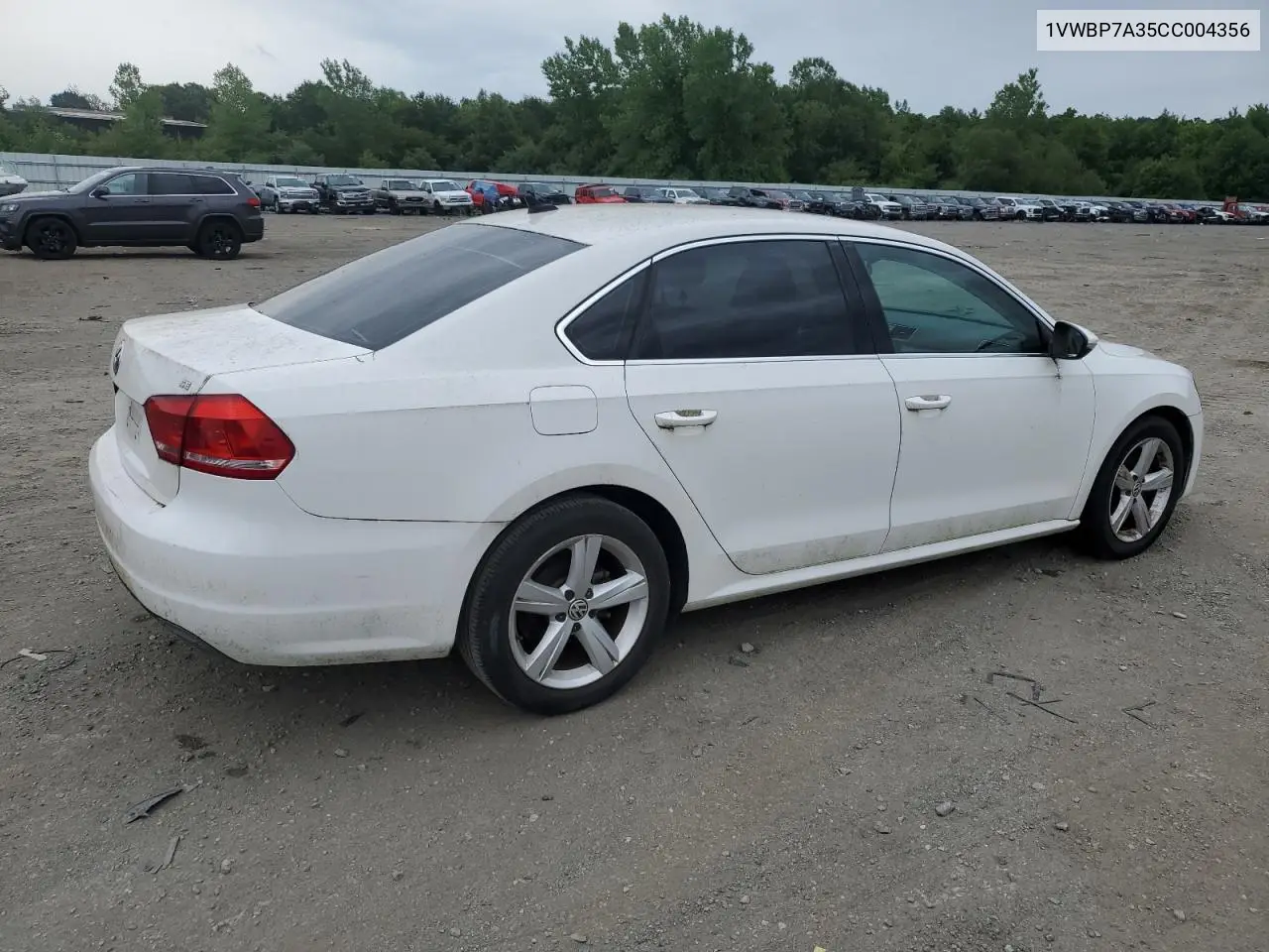 2012 Volkswagen Passat Se VIN: 1VWBP7A35CC004356 Lot: 63088835