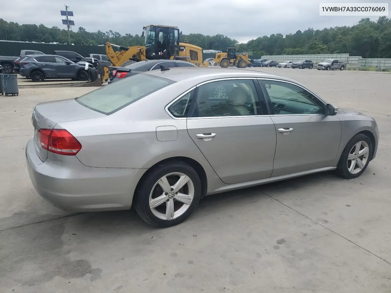 2012 Volkswagen Passat Se VIN: 1VWBH7A33CC076069 Lot: 63147545