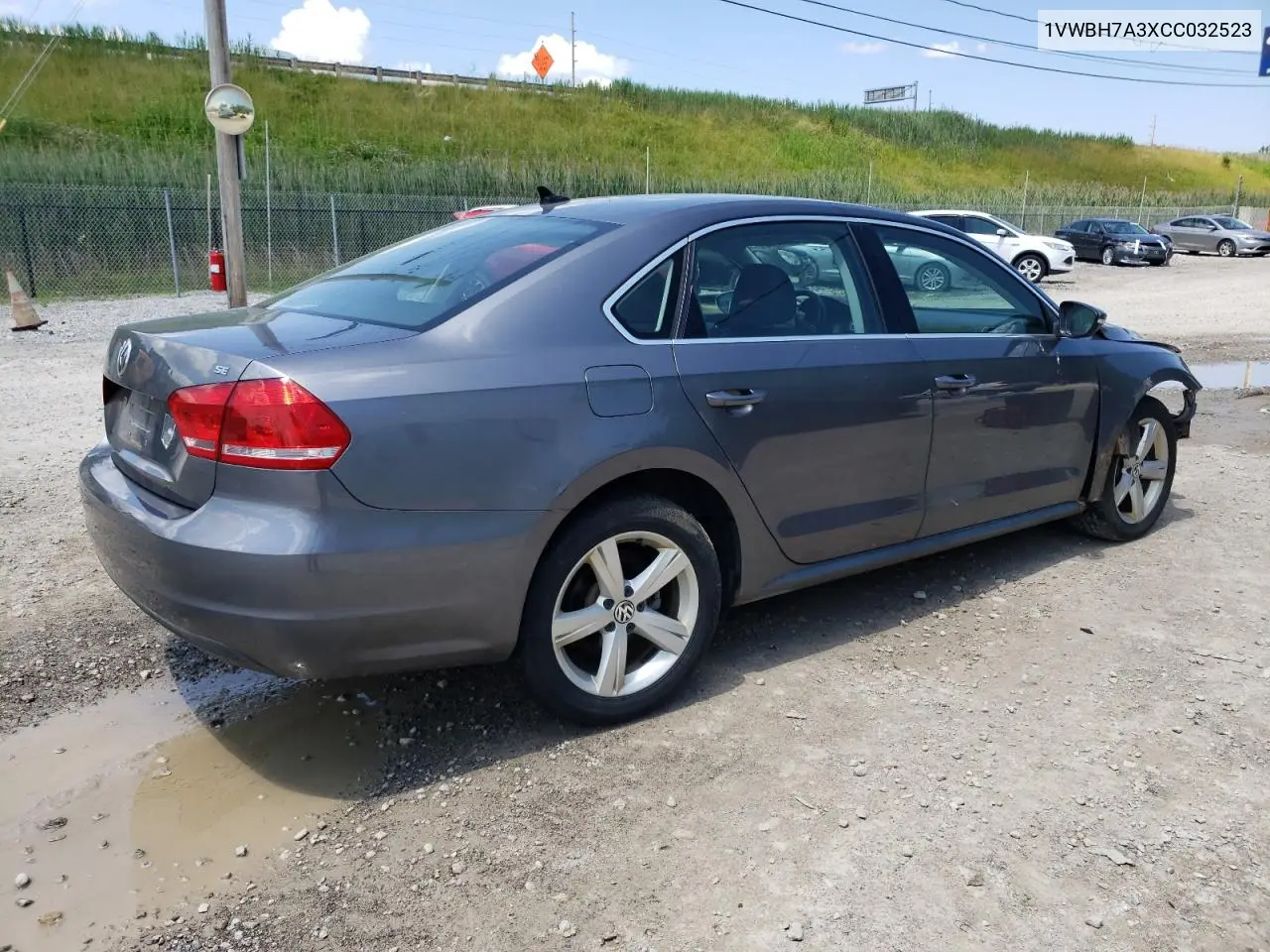 2012 Volkswagen Passat Se VIN: 1VWBH7A3XCC032523 Lot: 63204715