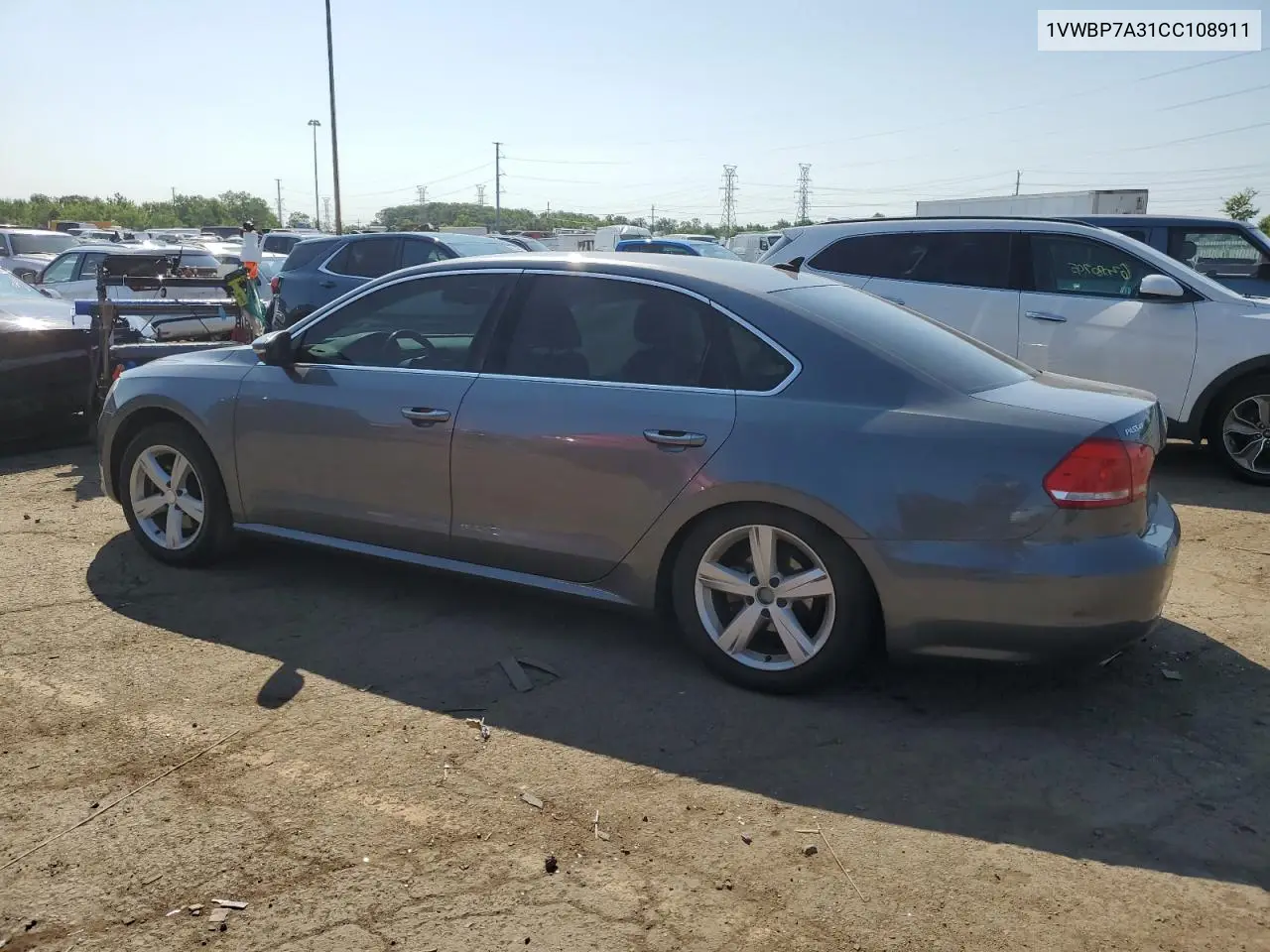 2012 Volkswagen Passat Se VIN: 1VWBP7A31CC108911 Lot: 63316195