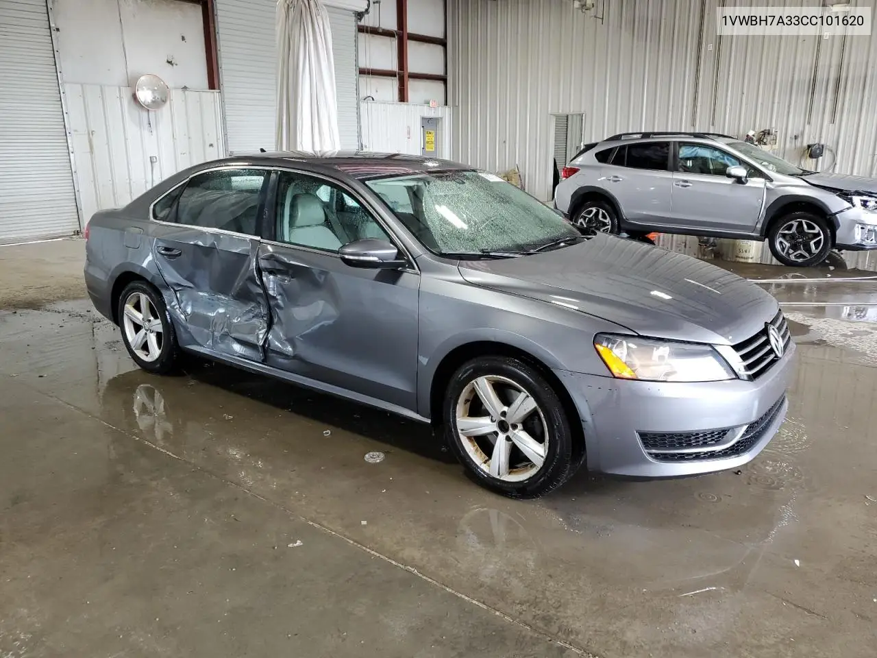 2012 Volkswagen Passat Se VIN: 1VWBH7A33CC101620 Lot: 63377115