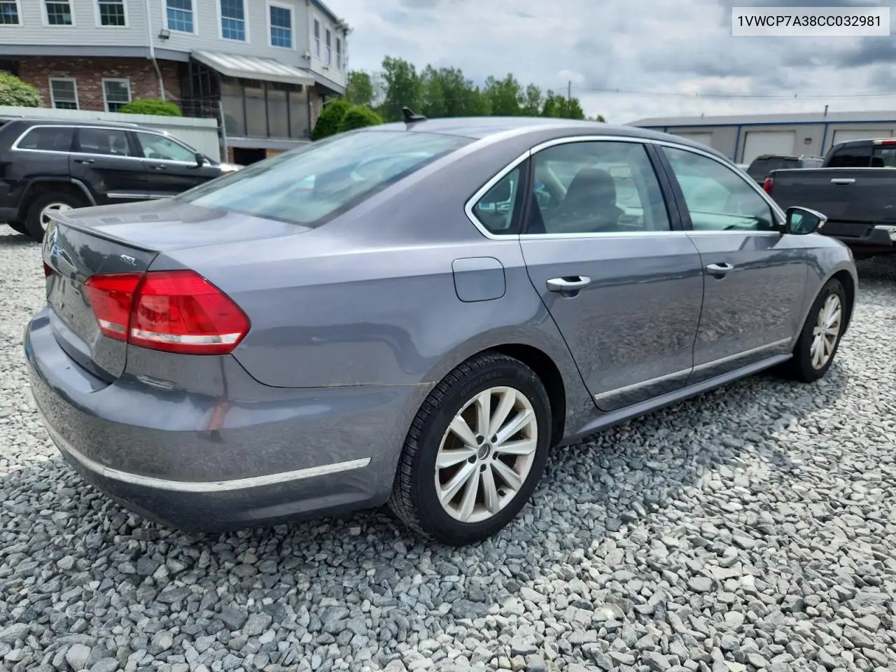 2012 Volkswagen Passat Sel VIN: 1VWCP7A38CC032981 Lot: 63382835
