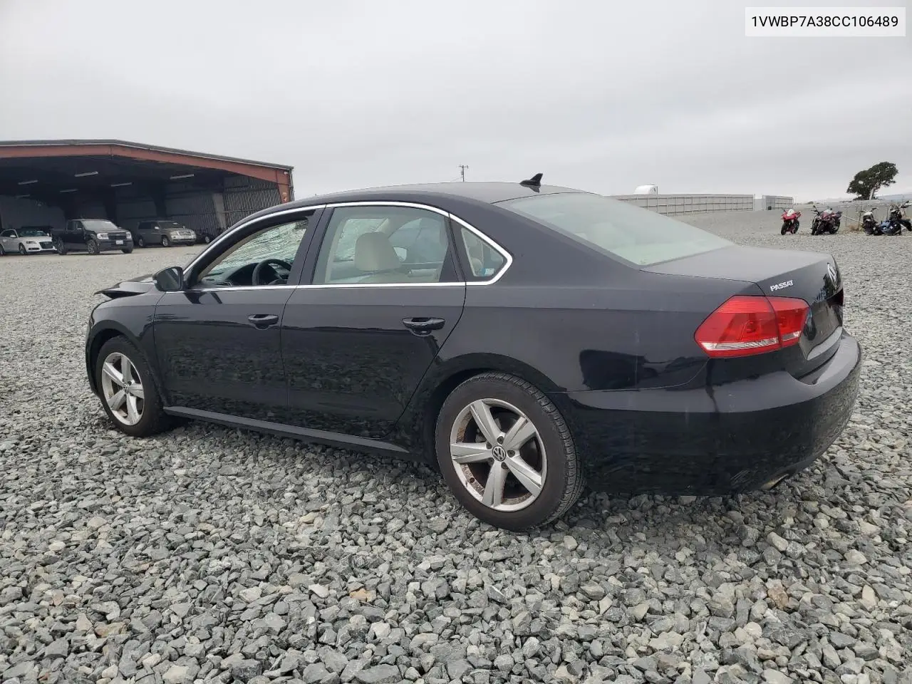 2012 Volkswagen Passat Se VIN: 1VWBP7A38CC106489 Lot: 63412625