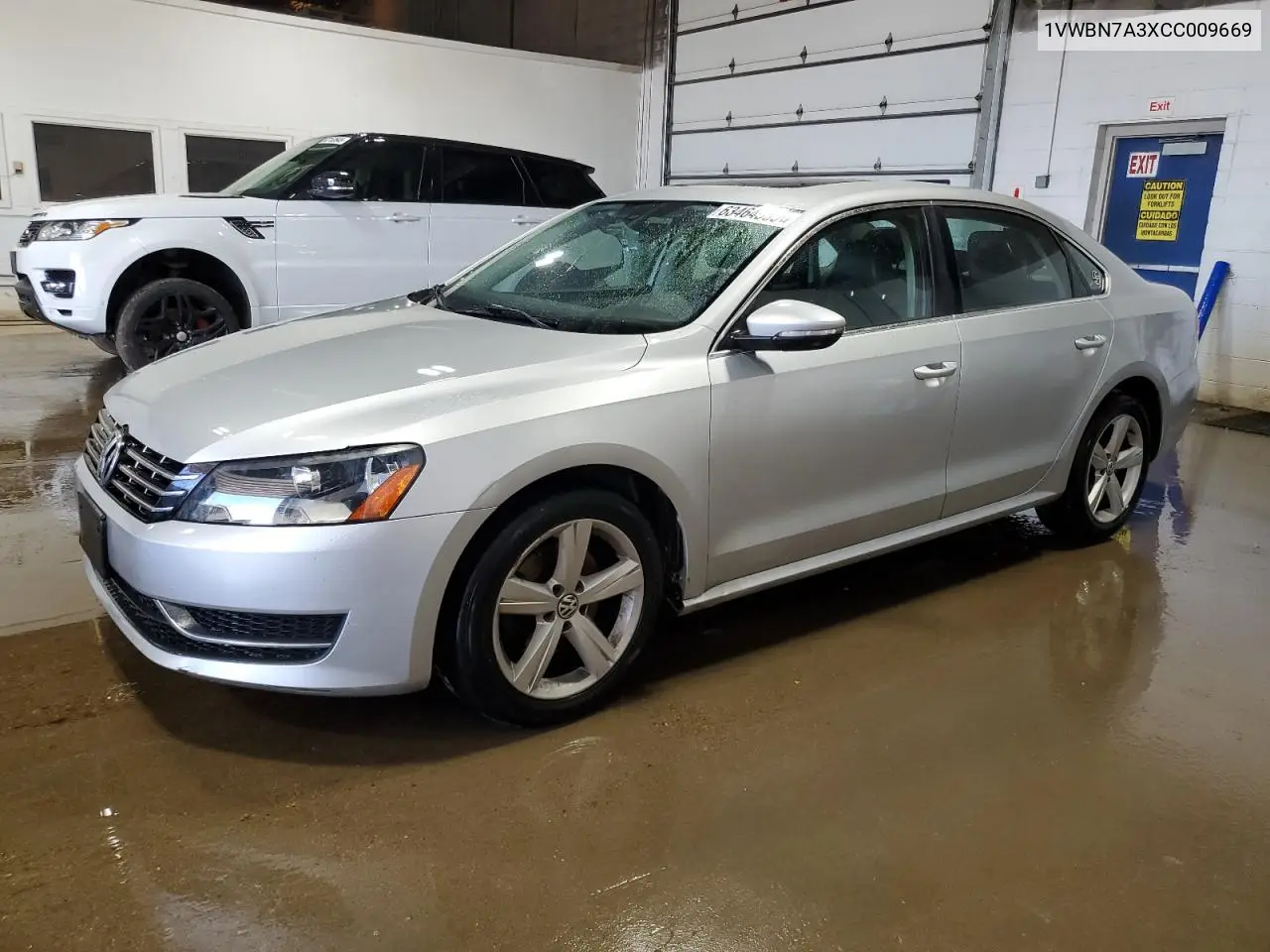 2012 Volkswagen Passat Se VIN: 1VWBN7A3XCC009669 Lot: 63464565