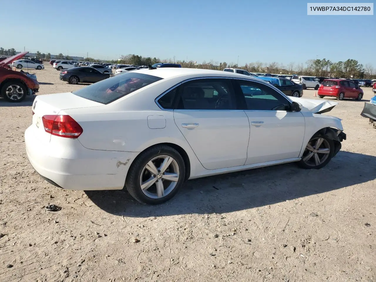2013 Volkswagen Passat Se VIN: 1VWBP7A34DC142780 Lot: 48653365