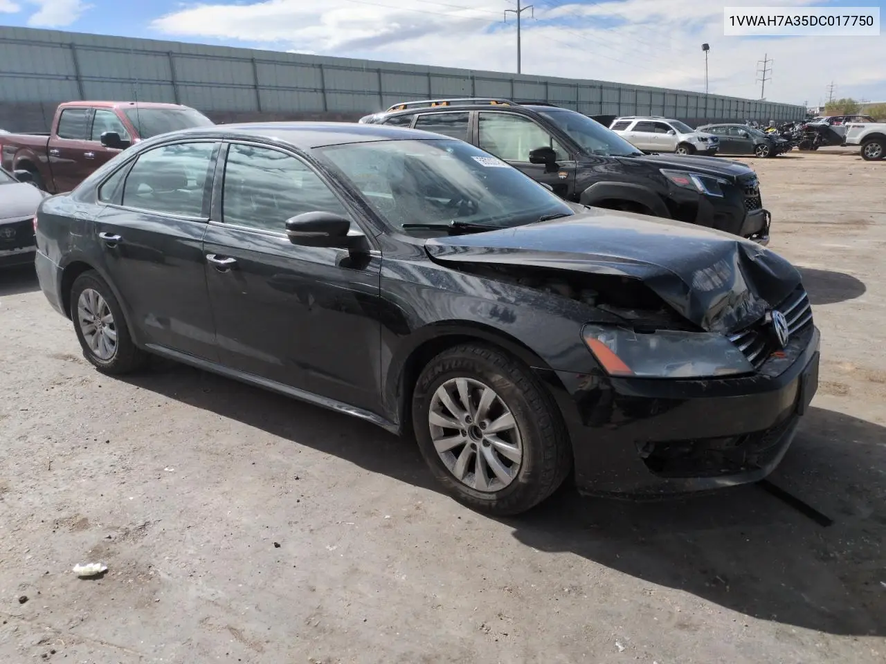 2013 Volkswagen Passat S VIN: 1VWAH7A35DC017750 Lot: 56030745
