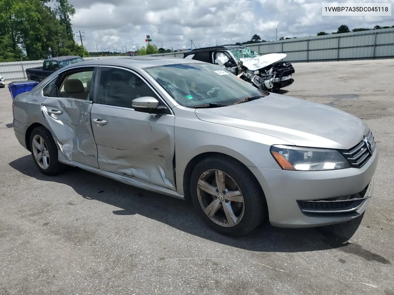 2013 Volkswagen Passat Se VIN: 1VWBP7A35DC045118 Lot: 56420465