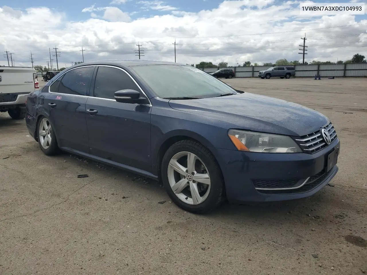 2013 Volkswagen Passat Se VIN: 1VWBN7A3XDC104993 Lot: 56727485