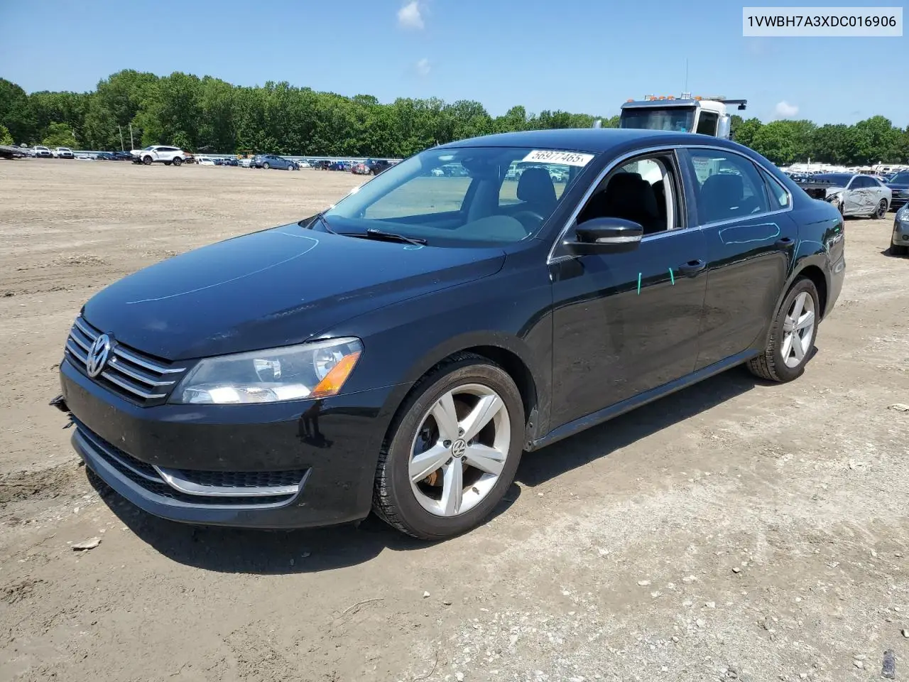 2013 Volkswagen Passat Se VIN: 1VWBH7A3XDC016906 Lot: 56977465