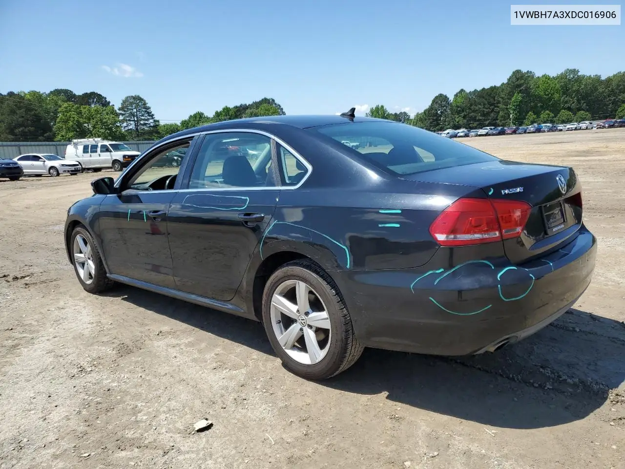 2013 Volkswagen Passat Se VIN: 1VWBH7A3XDC016906 Lot: 56977465