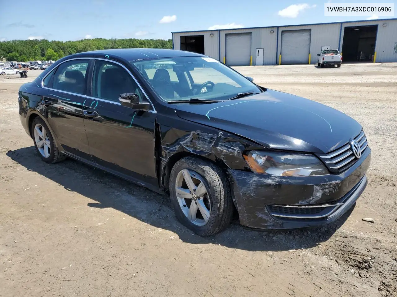 2013 Volkswagen Passat Se VIN: 1VWBH7A3XDC016906 Lot: 56977465