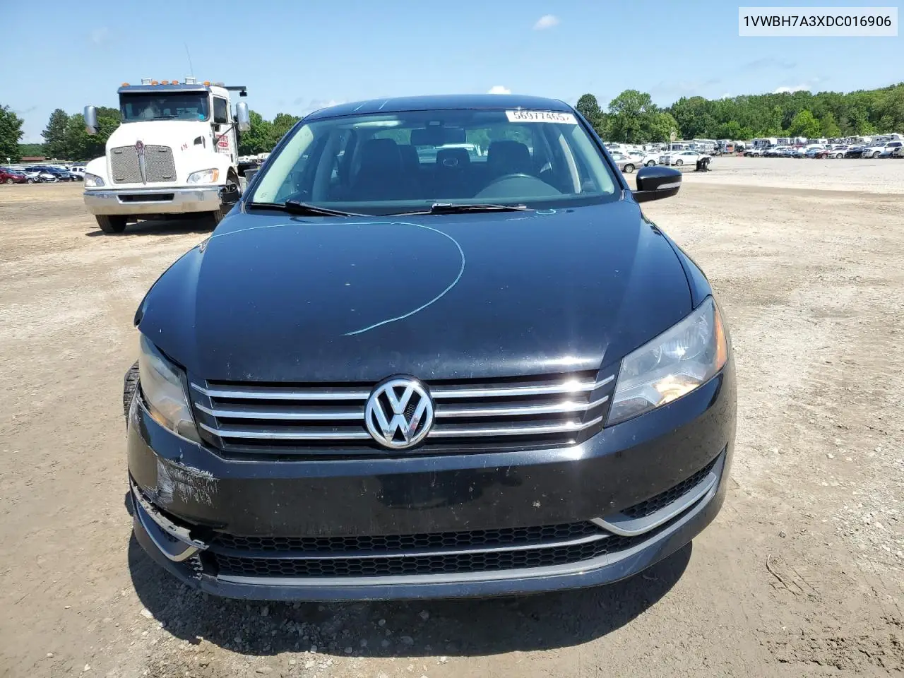 2013 Volkswagen Passat Se VIN: 1VWBH7A3XDC016906 Lot: 56977465