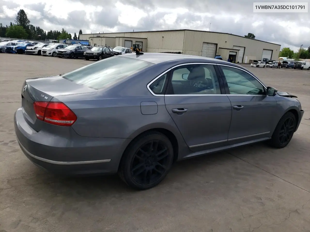 2013 Volkswagen Passat Se VIN: 1VWBN7A35DC101791 Lot: 57071795