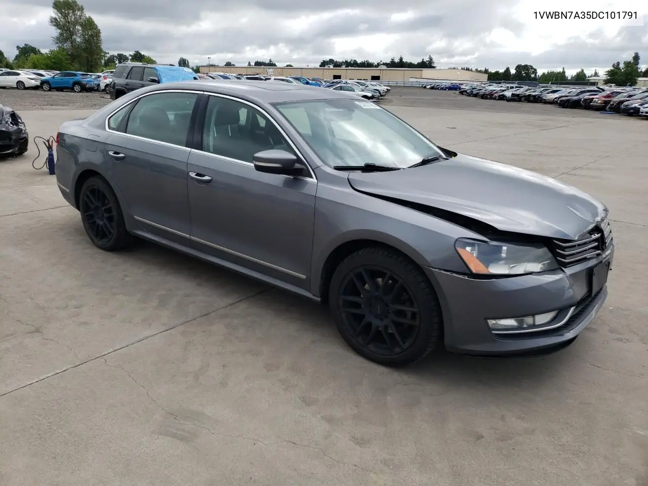 2013 Volkswagen Passat Se VIN: 1VWBN7A35DC101791 Lot: 57071795