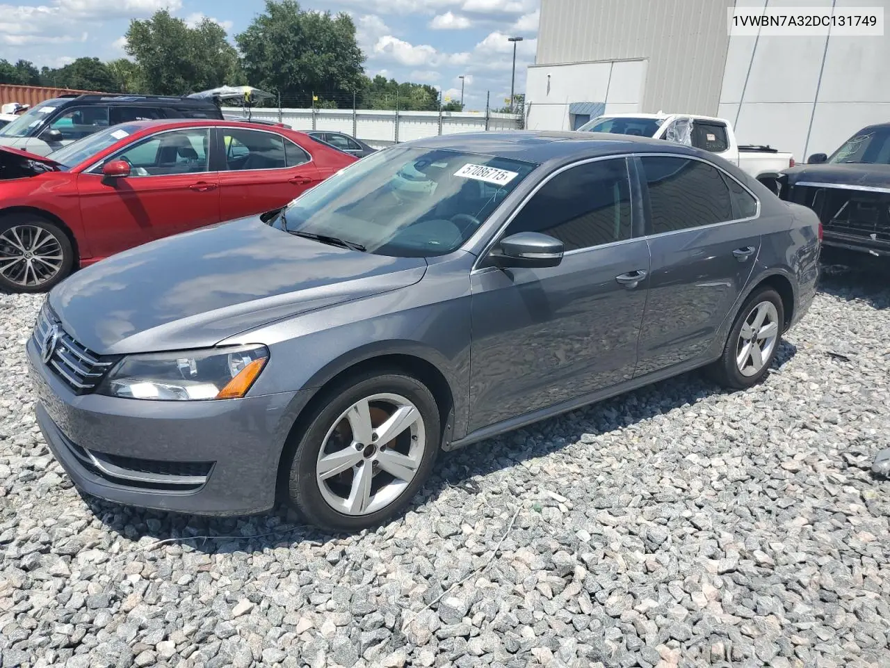 2013 Volkswagen Passat Se VIN: 1VWBN7A32DC131749 Lot: 57086715