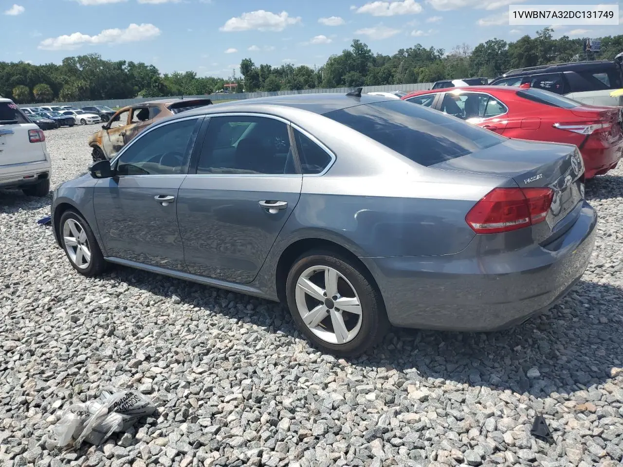 2013 Volkswagen Passat Se VIN: 1VWBN7A32DC131749 Lot: 57086715