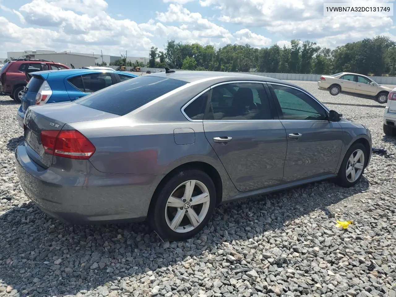 2013 Volkswagen Passat Se VIN: 1VWBN7A32DC131749 Lot: 57086715